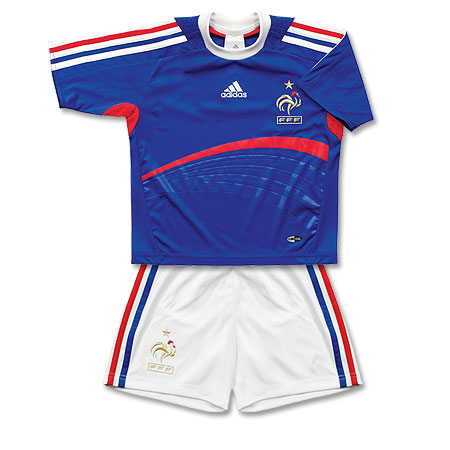 Frankreich Home Mini Kit 2007 - 2008 Adidas
