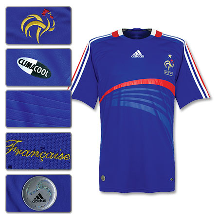 Frankreich Home 2007 - 2009 Adidas