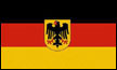 Fahne Deutschland mit Bundesadler