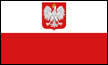 Fahne Polen mit Wappen